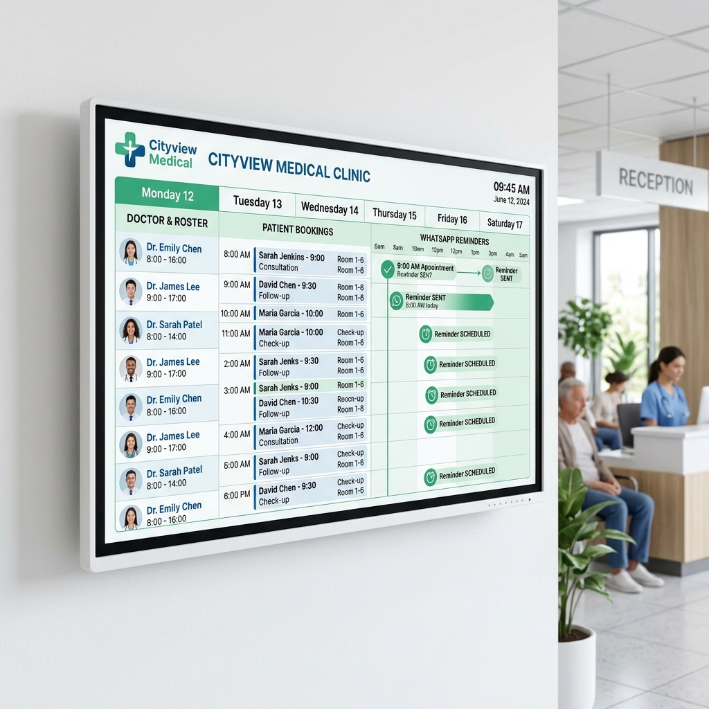 Clinic CRM Software with Appointment Scheduling & Patient Alerts